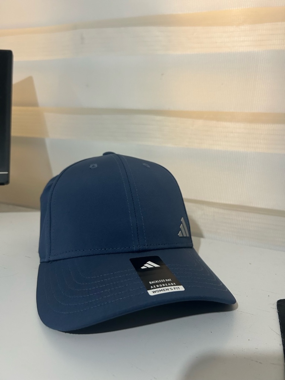 adidas Navy Blue Performance Cap with Reflective Logo